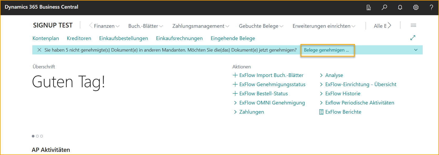 ExFlow Genehmigungsdokumente