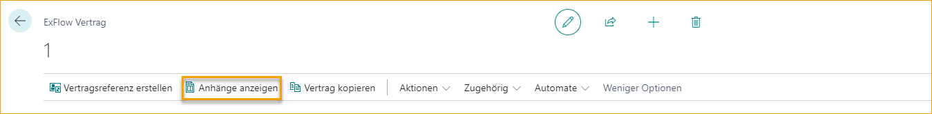 ExFlow Contract Menu