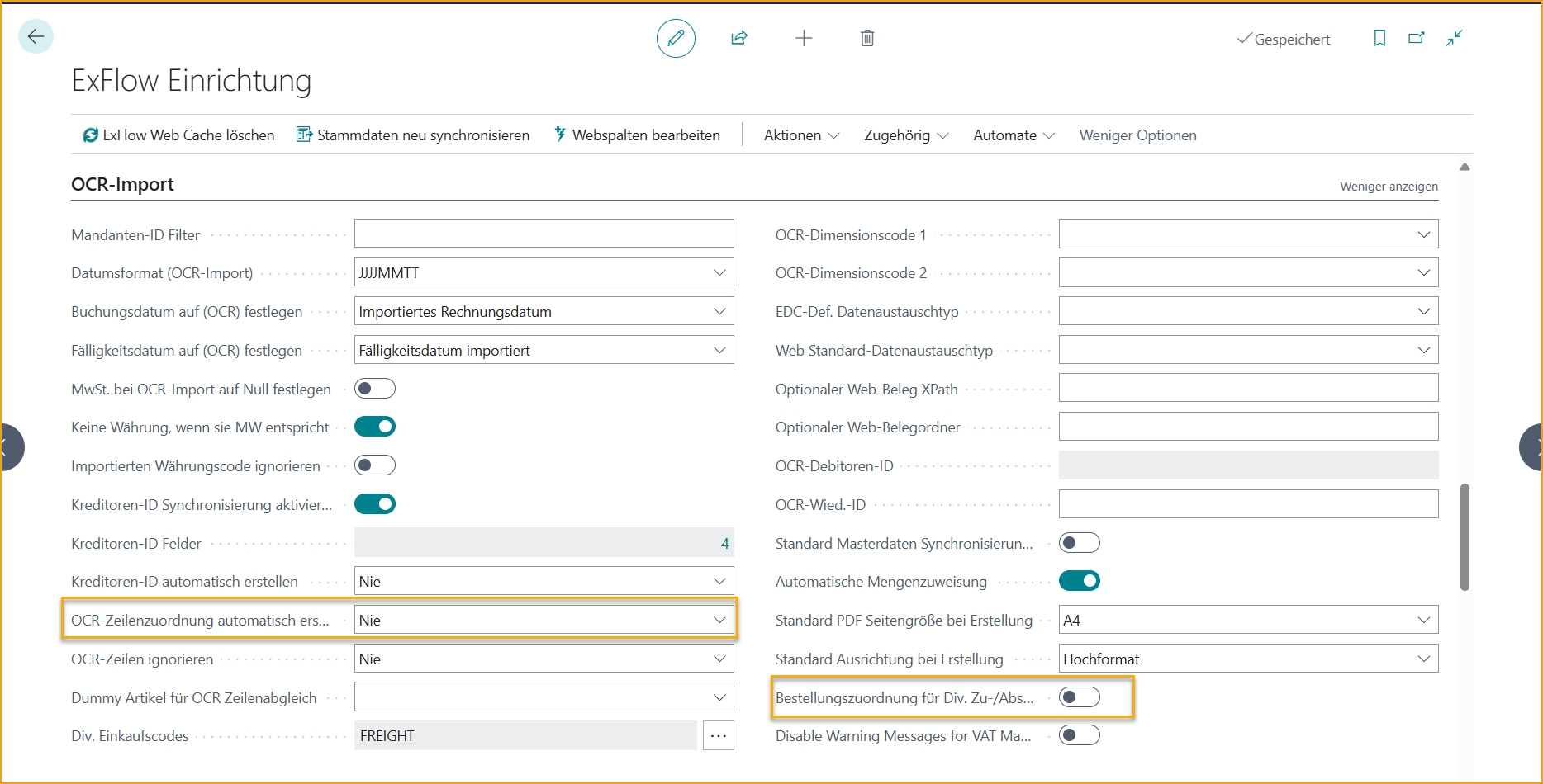 ExFlow Setup OCR Import