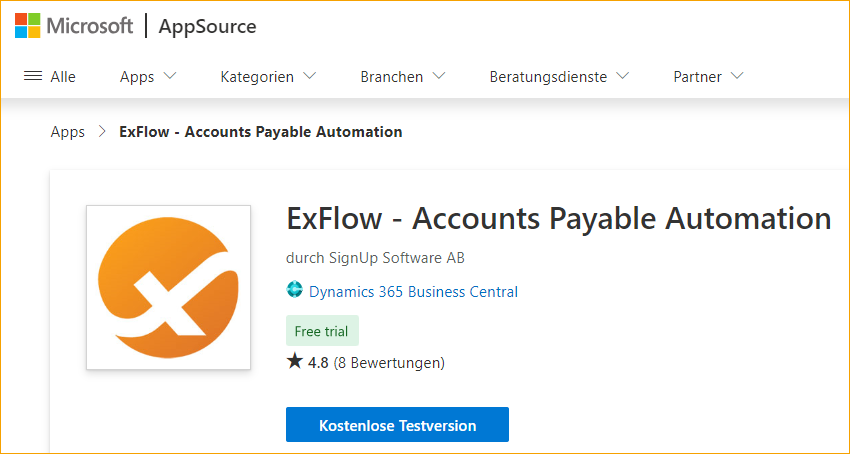 Erste-Schritte-Assistent - Microsoft AppSource