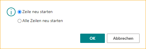 Route neu starten