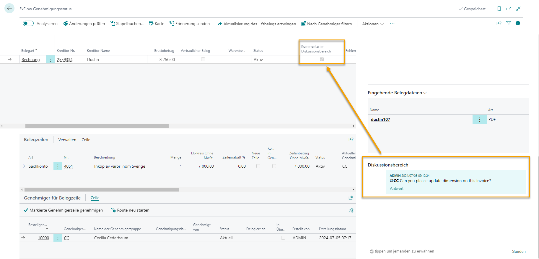 ExFlow Genehmigungsstatus