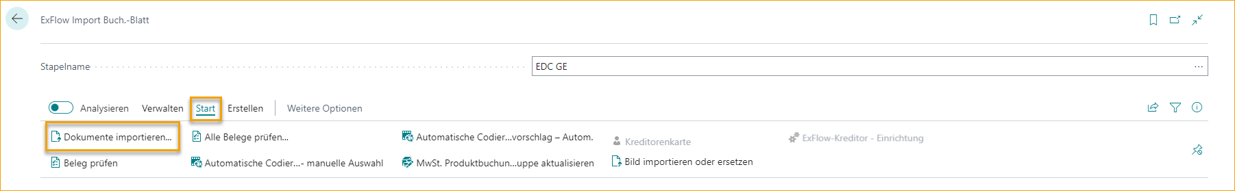 ExFlow Import Journal