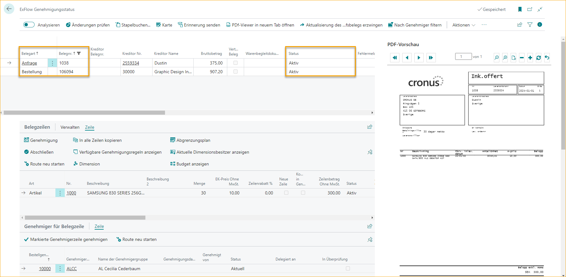 ExFlow Genehmigungsstatus