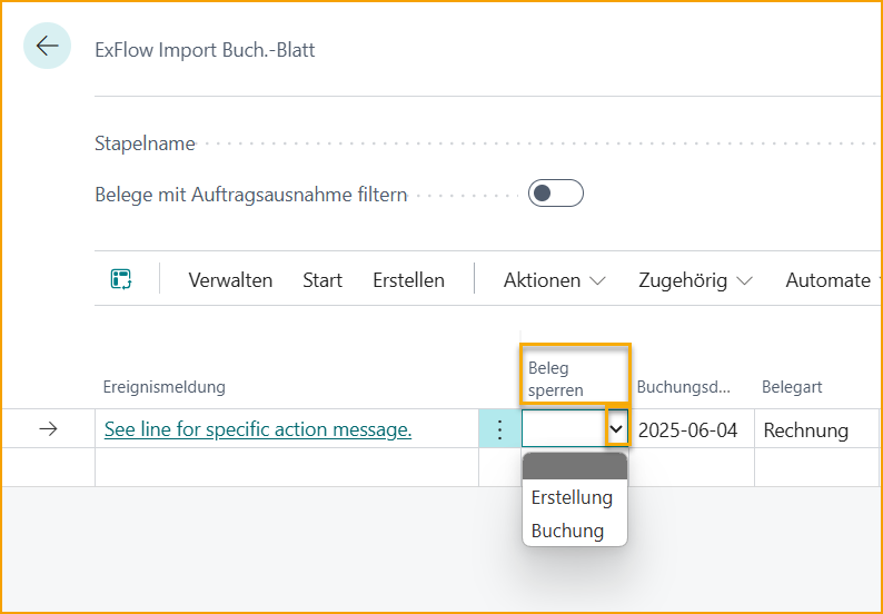 ExFlow Import-Journal