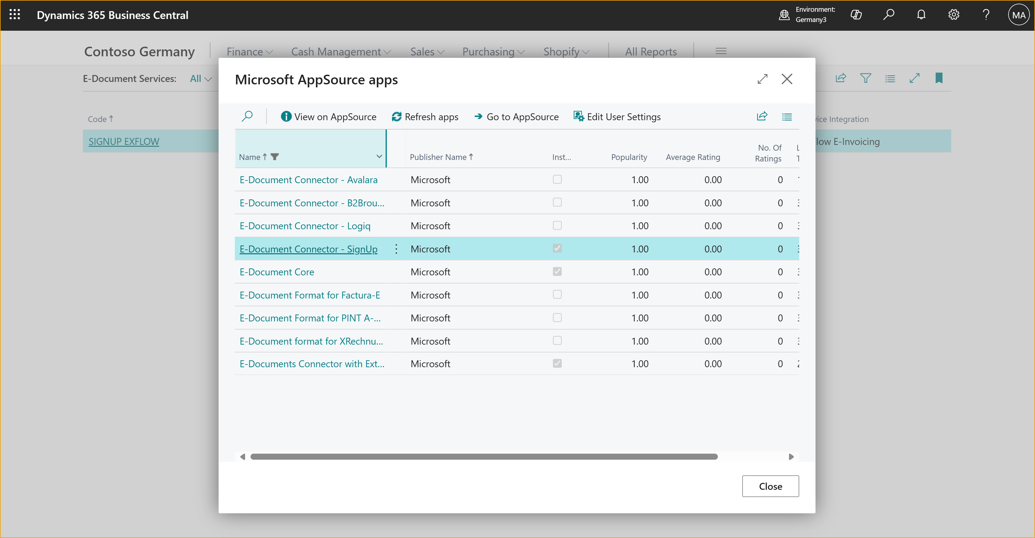 ExFlow e-Invoicing Connector