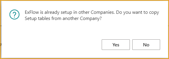 Get Started Wizard - Copy ExFlow Setup