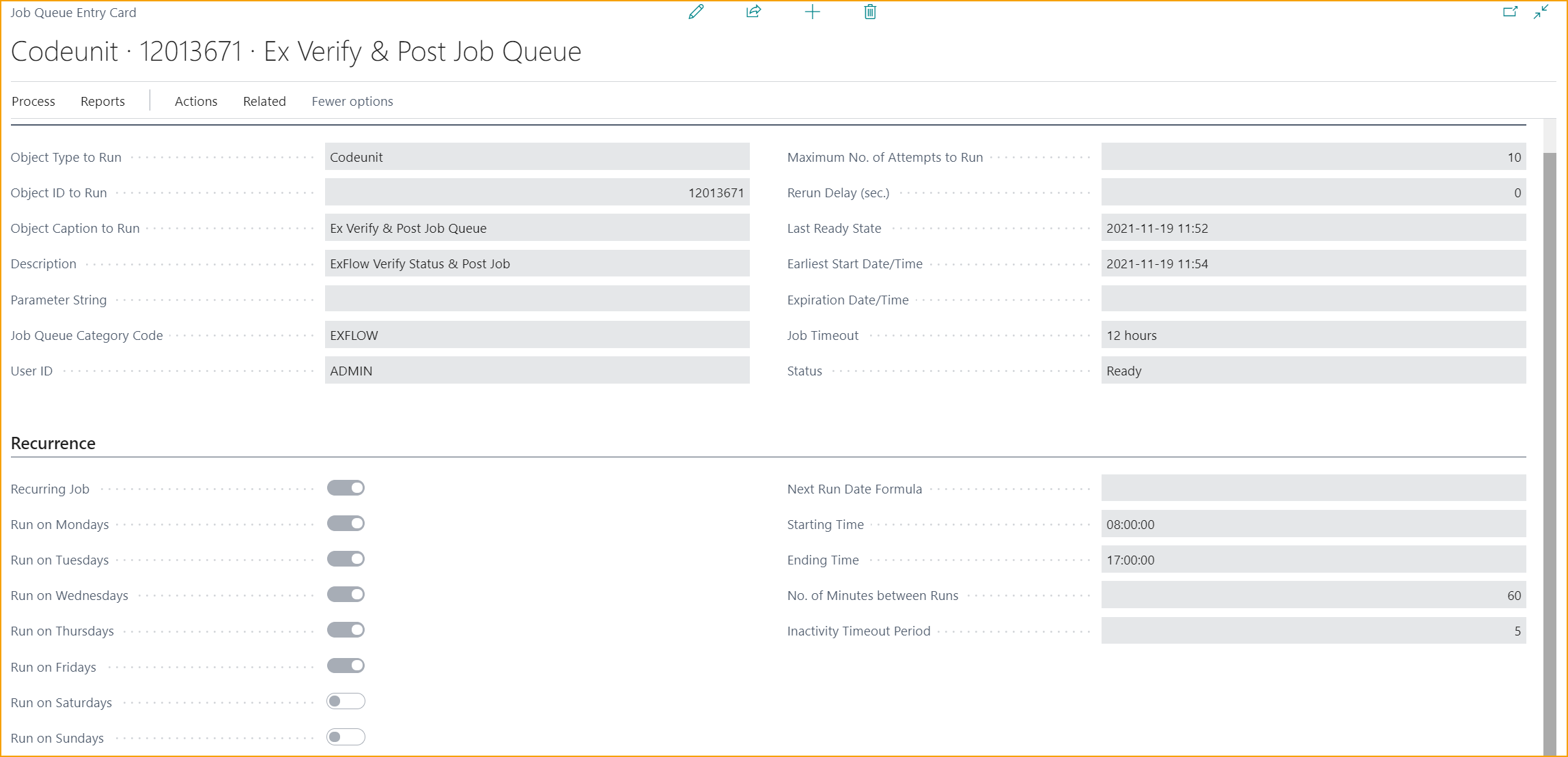 Job Queue Entry Card - Verify & Post with Job Queue