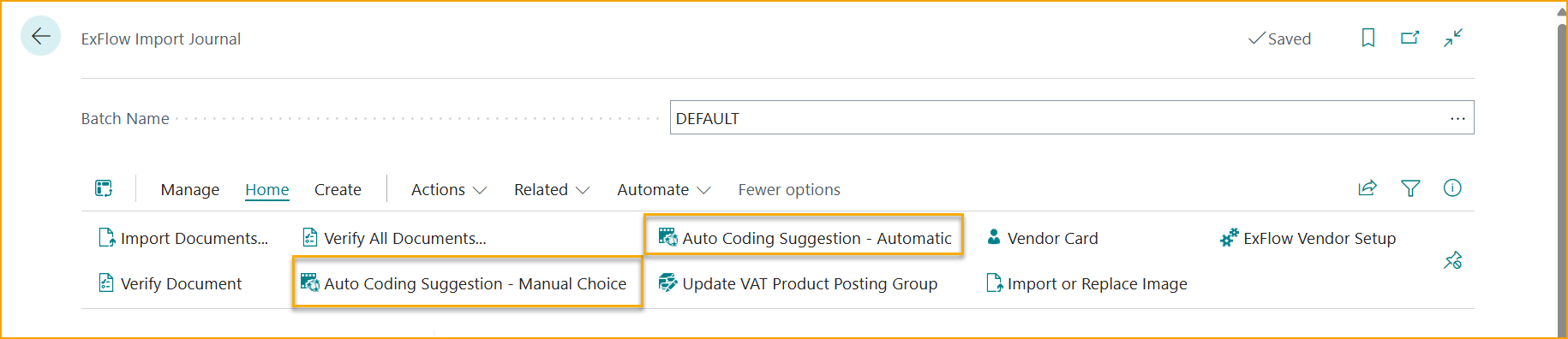 ExFlow Import Journal