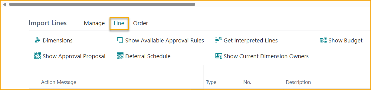 ExFlow Import Journal -- Import Lines