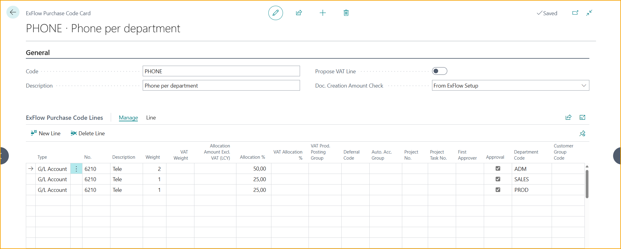 ExFlow Purchase Code Card
