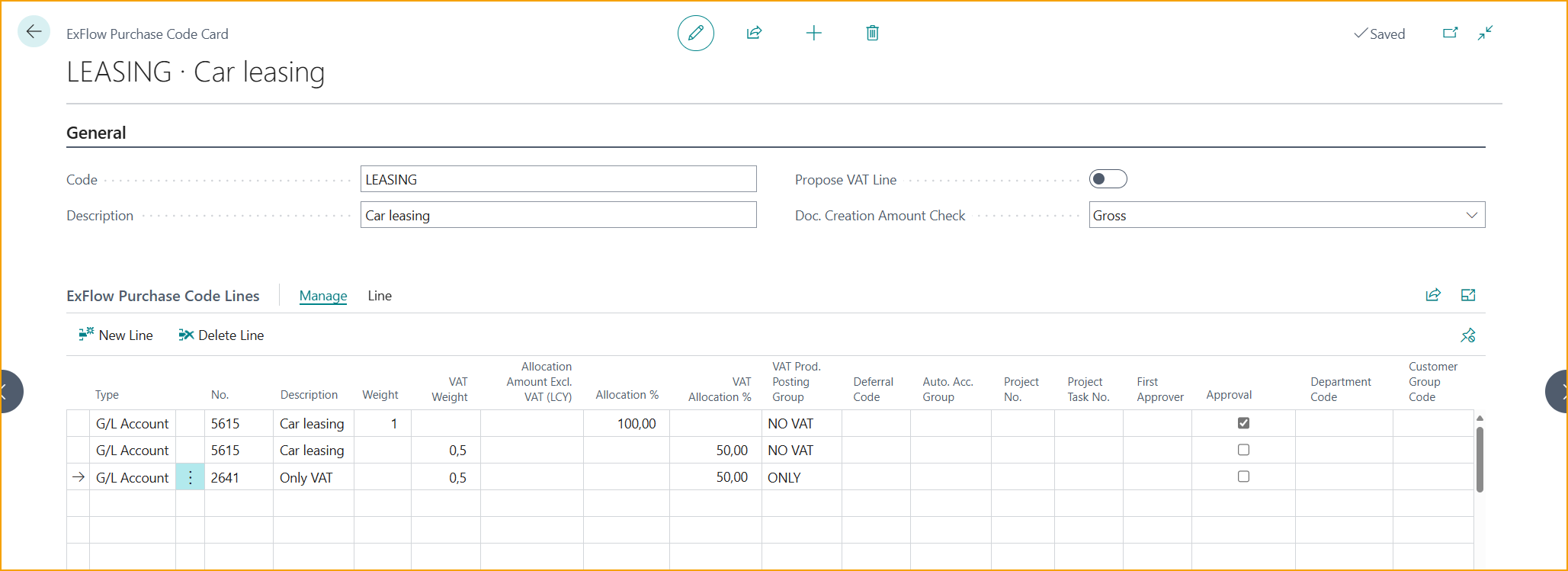 ExFlow Purchase Code Card